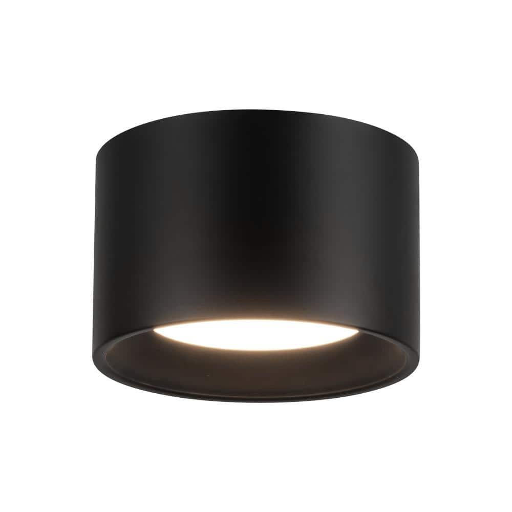 Uma 6-in Black dimmable LED Semi-Flush Mount price history on PriceWatchPro