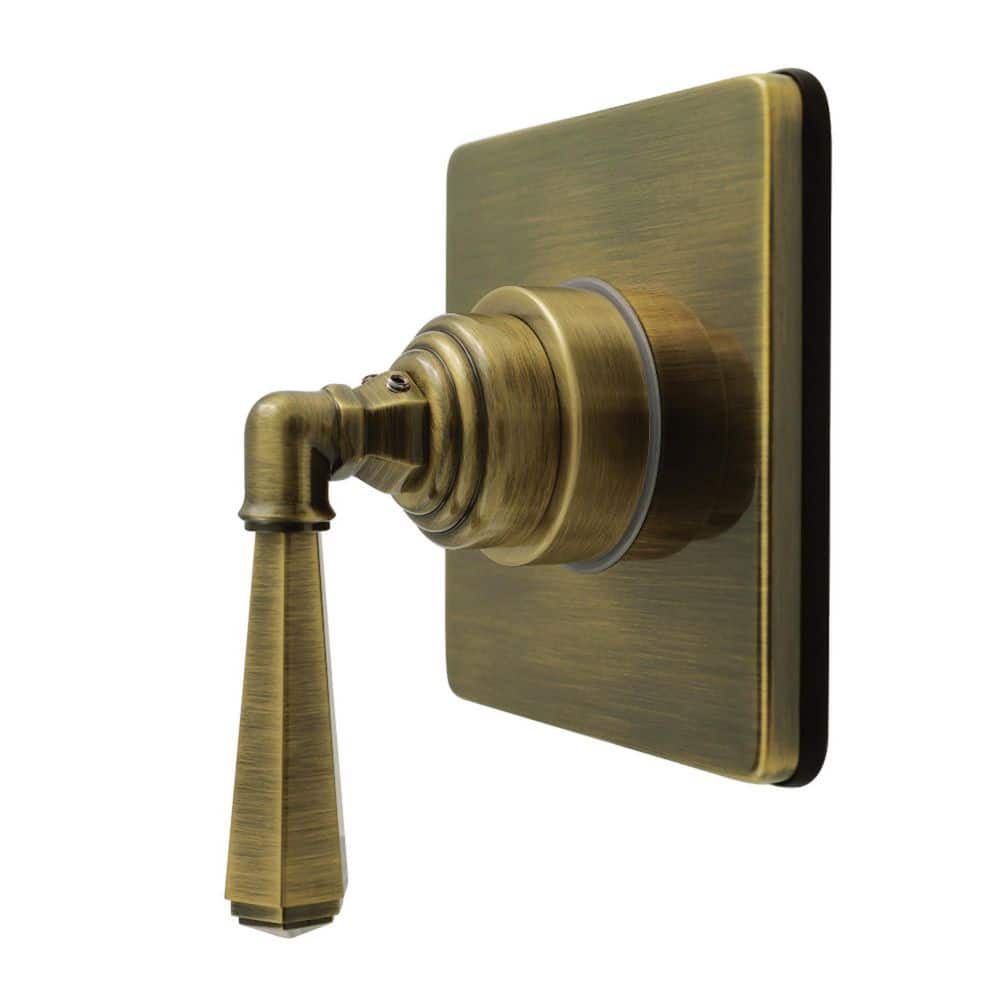 Metropolitan 3/4 in. Single-Handle 1-Hole Wall Mount 6-Way Diverter Valve with Trim Kit in Antique Brass price history on PriceWatchPro