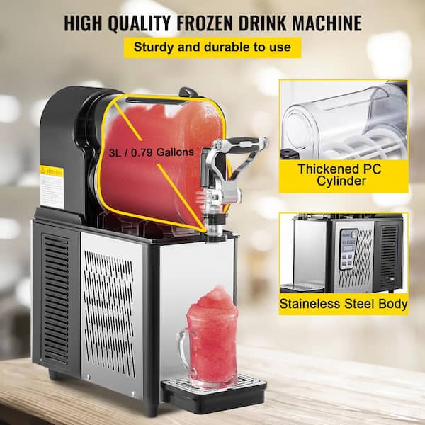 Commercial Slushy Machine 2x4 Gal Slushie Machine Frozen Drink