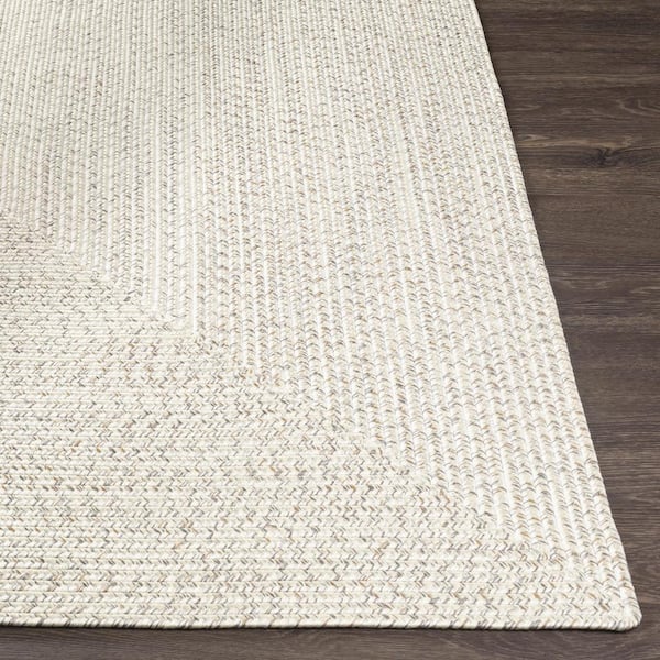 Tamar Khaki 6 ft. x 9 ft. Oval Indoor/Outdoor Area Rug
