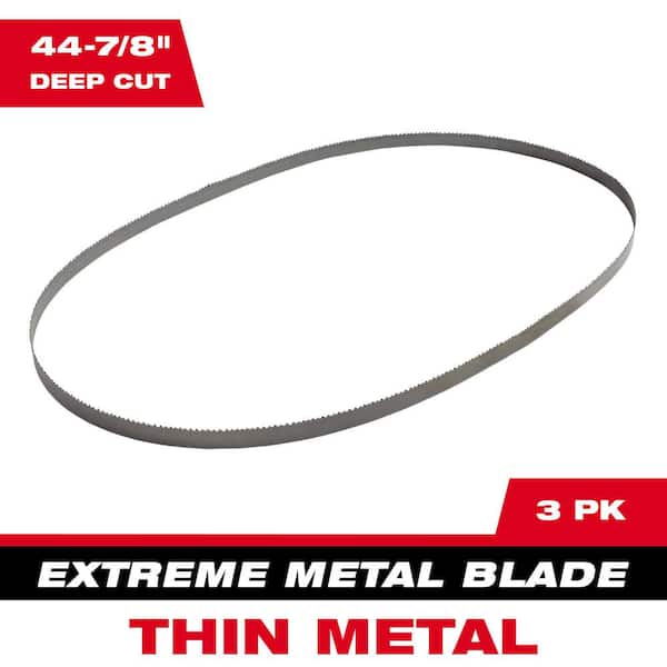 Milwaukee 44-7/8 in. 12/14 TPI & 8/10 TPI Metal Deep Cut Portable Extreme Metal Cutting Band Saw Blade Set (6-Pack)