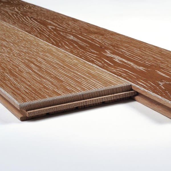 Blue Ridge Hardwood Flooring Charleston Sand Oak 3/4 in. Thick x 5 in. W Wire Brushed Solid Hardwood Flooring (20 sq. ft./Case)