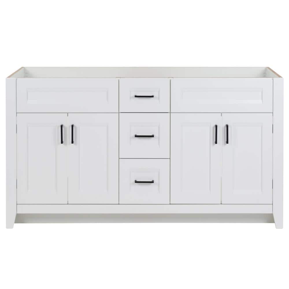 Ridge 60 in. W x 22 in. D x 34 in. H Bath Vanity Cabinet without Top in Whi