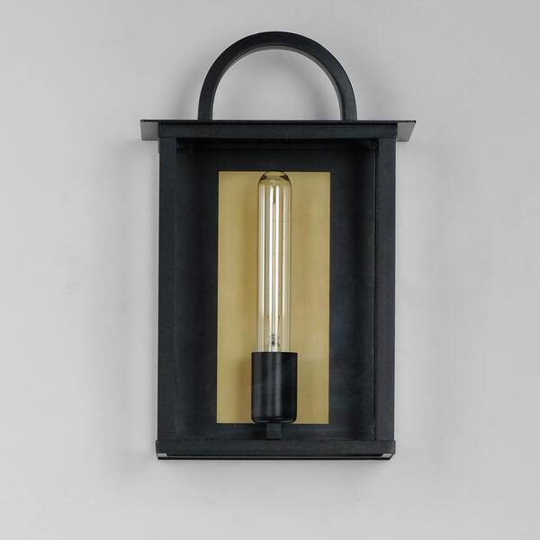 Maxim Lighting - Manchester 1-Light Black Outdoor Hardwired Wall Sconce