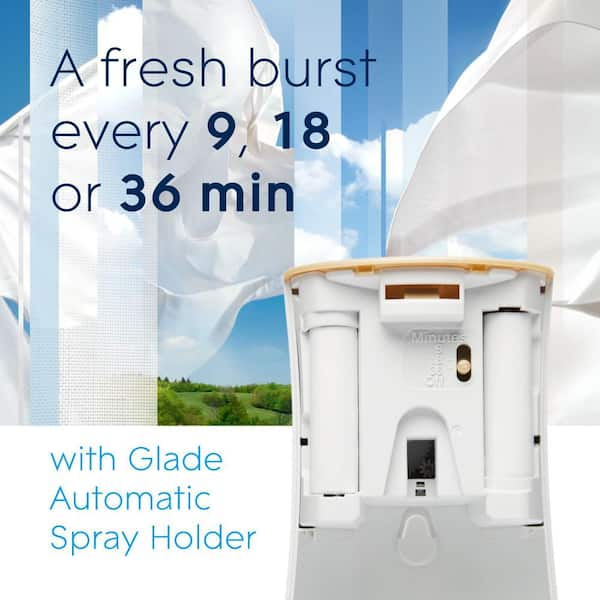 Glade Automatic Spray Starter Kit, Air Freshener, Clean Linen, 6.2 oz