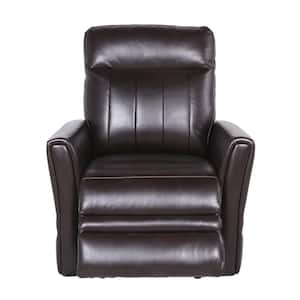 Coachella 1-Seat Brown Leather Power Recliner Chair