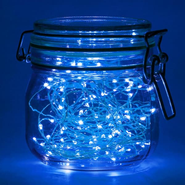 LUMABASE Battery Operated LED Waterproof Mini String Lights with Timer  (50ct) Warm White (Set of 2) 66702 - The Home Depot