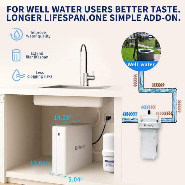 Reverse Osmosis System 9-Stage Water Filter - Under Sink RO Water Filtration System, Odor NSF/ANSI 42-Certified