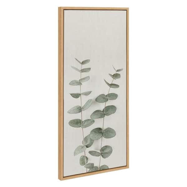 Sylvie "Eucalyptus Botanical II" by The Creative Bunch Studio Natural Framed Art Print 18 in. x 40 in.
