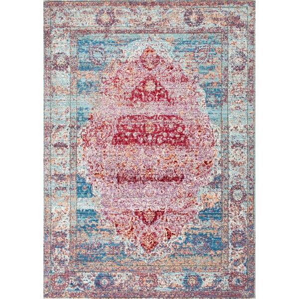 nuLOOM Melinda Flatweave Medallion Jute Area Rug Blue 9' x 12' nuLOOM Melinda Flatweave Medallion Jute Area Rug Blue 9' x 12'