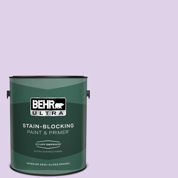 BEHR ULTRA 1 gal. #P570-1 Teary Eyed Extra Durable Semi-Gloss Enamel Interior Paint & Primer