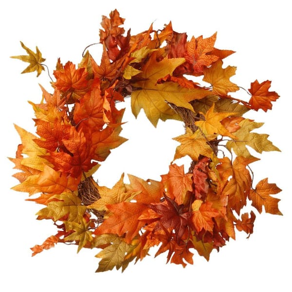 National Tree Company Harvest Accessories 24 in. Artificial Wreath with ...