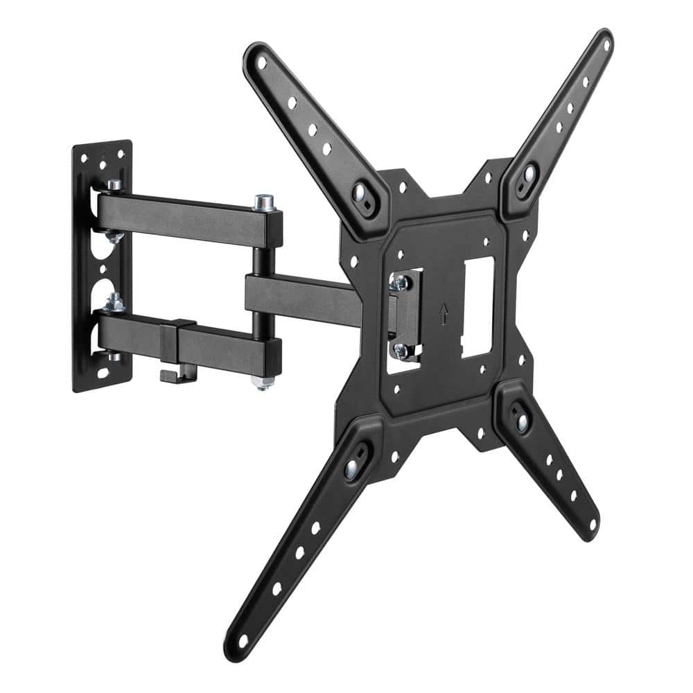 Black Full-Motion Wall Mount for 23-55 Inch TVs