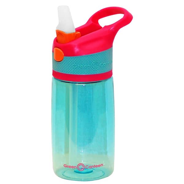 Green Canteen 12 oz. Pink and Aqua Plastic Tritan Hydration Bottle (6-Pack)