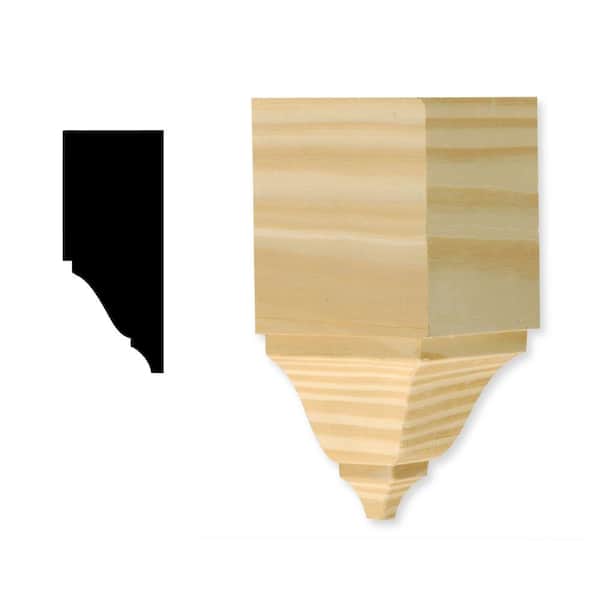 DM ICB275 2-3/4 in. x 5-3/4 in. Pine Crown Block Moulding
