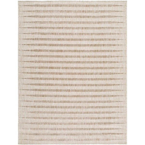 Galey Alix Agave 9 ft. 2 in. x 12 ft. Indoor/Outdoor Area Rug, Brown/Tan Area Rug