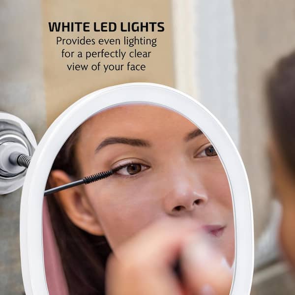 Original My Flexible Makeup Mirror with Lights 10x Magnifying Mirror with  Light Lighted Makeup Mirror with Lights for Makeup Desk LED Light Up Mirror  Flexible Arm & Suction Base AS SEEN ON