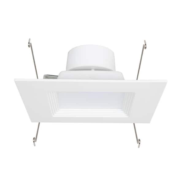 Maxxima 6 in. Square 2700K Warm White New Construction Non-IC Rated Recessed Integrated LED Kit