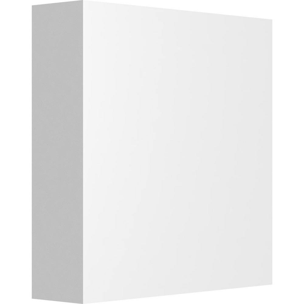 White Square Edge Decorative Rosette Block