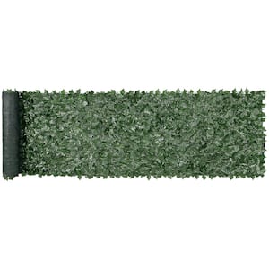 Ivy Privacy 2.76 in. Plastic Fence 39 in. x 158 in. Artificial Green Wall Screen Greenery Fence Faux Hedges