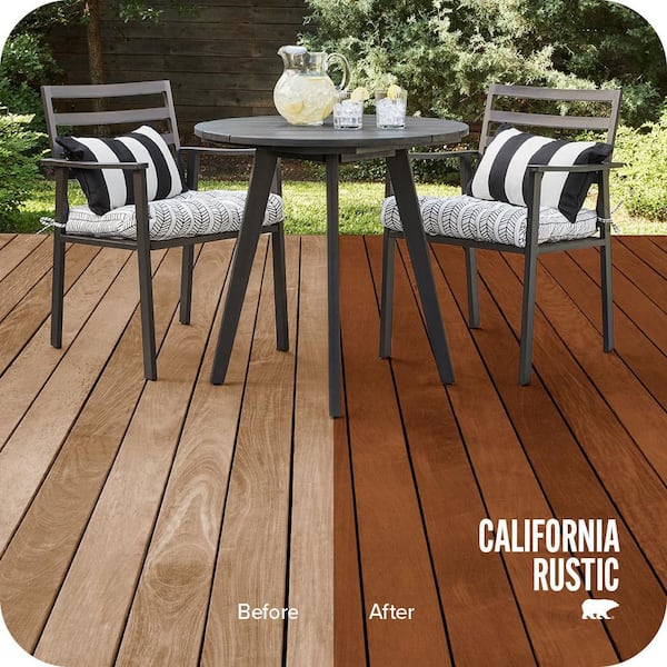 1 gal. #ST-130 California Rustic Semi-Transparent Waterproofing Exterior Wood Stain and Sealer