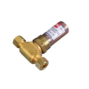 Quiet Pipes 3/8 in. O.D. Brass Compression Tee AA Hammer Arrestor
