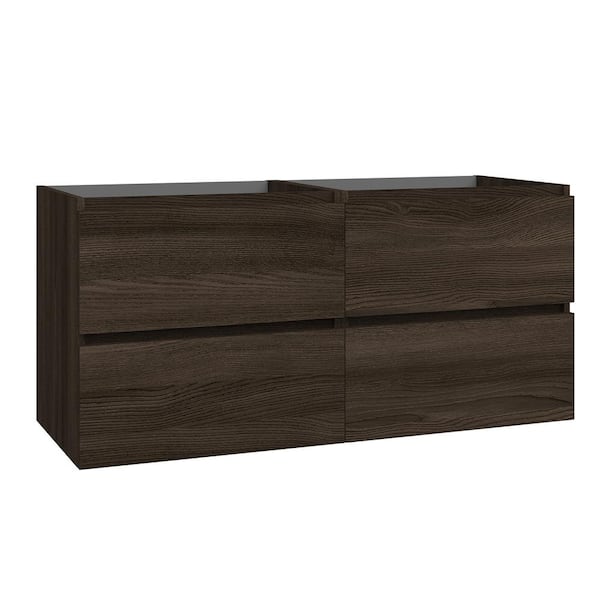 Flora 46.4 in. Bath Vanity Cabinet without Top in Wenge Assembled