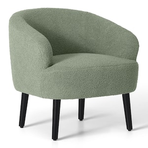 Bayville 29 in. Mid-Century Modern Barrel Club Chair in Ice Green