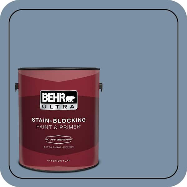 BEHR ULTRA 1 gal. #S510-4 Jean Jacket Blue Extra Durable Flat Interior Paint & Primer