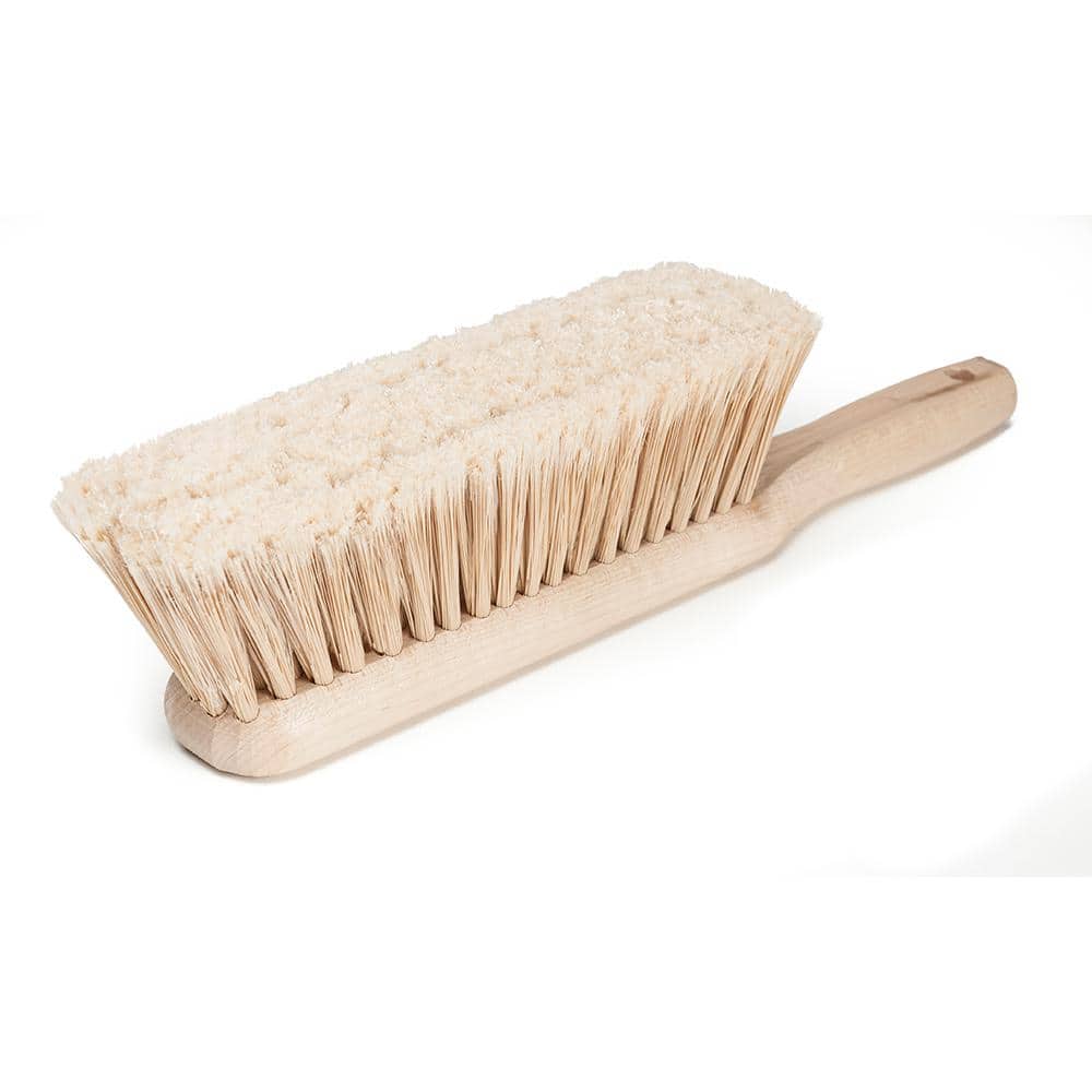 Harper 14" Tan Synthetic Bristle Wood Handle Counter Brush