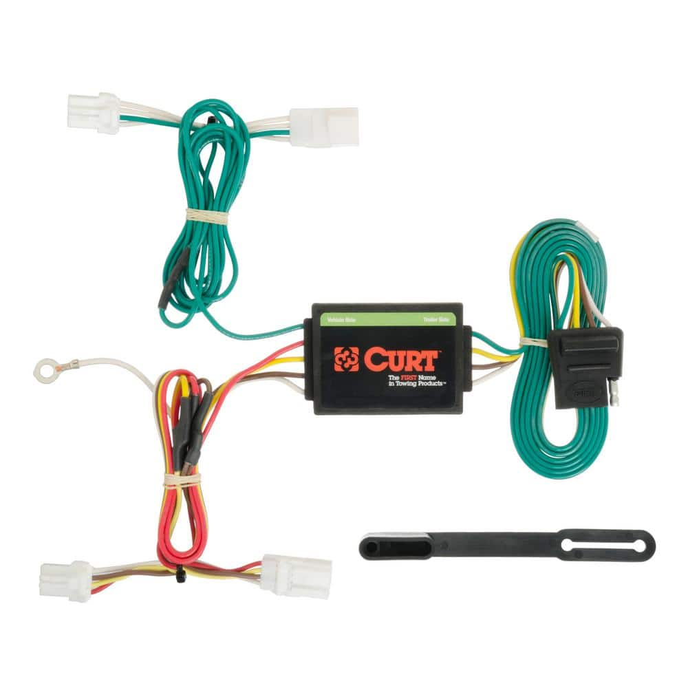 CURT Custom Vehicle-Trailer Wiring Harness, 4-Way Flat Output, Select Kia  Forte Hatchback, Quick Electrical Wire T-Connector 56131 - The Home Depot