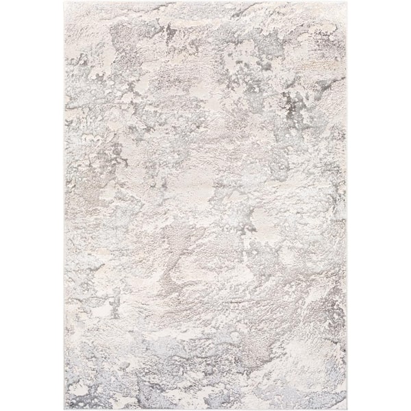 Livabliss Impulse Light Gray Modern 5 ft. x 7 ft. Indoor Area Rug