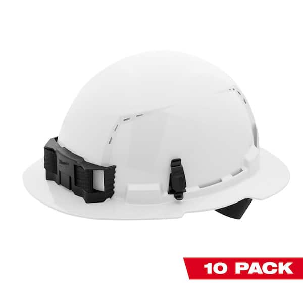 Milwaukee BOLT White Type 1 Class C Full Brim Vented Hard Hat with
