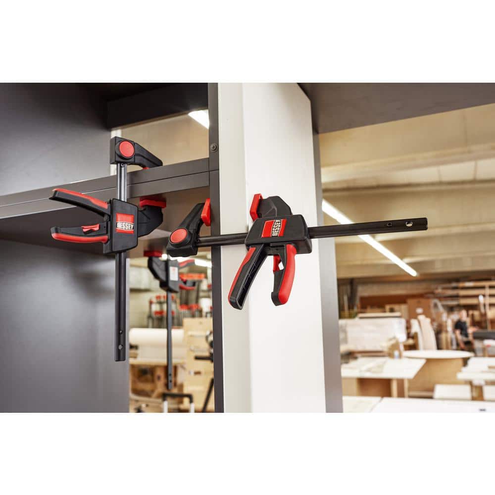 BESSEY Trigger Clamp Set Containing 2 Each of EHKM06 and EHKM12 (4-Piece) RES4PK