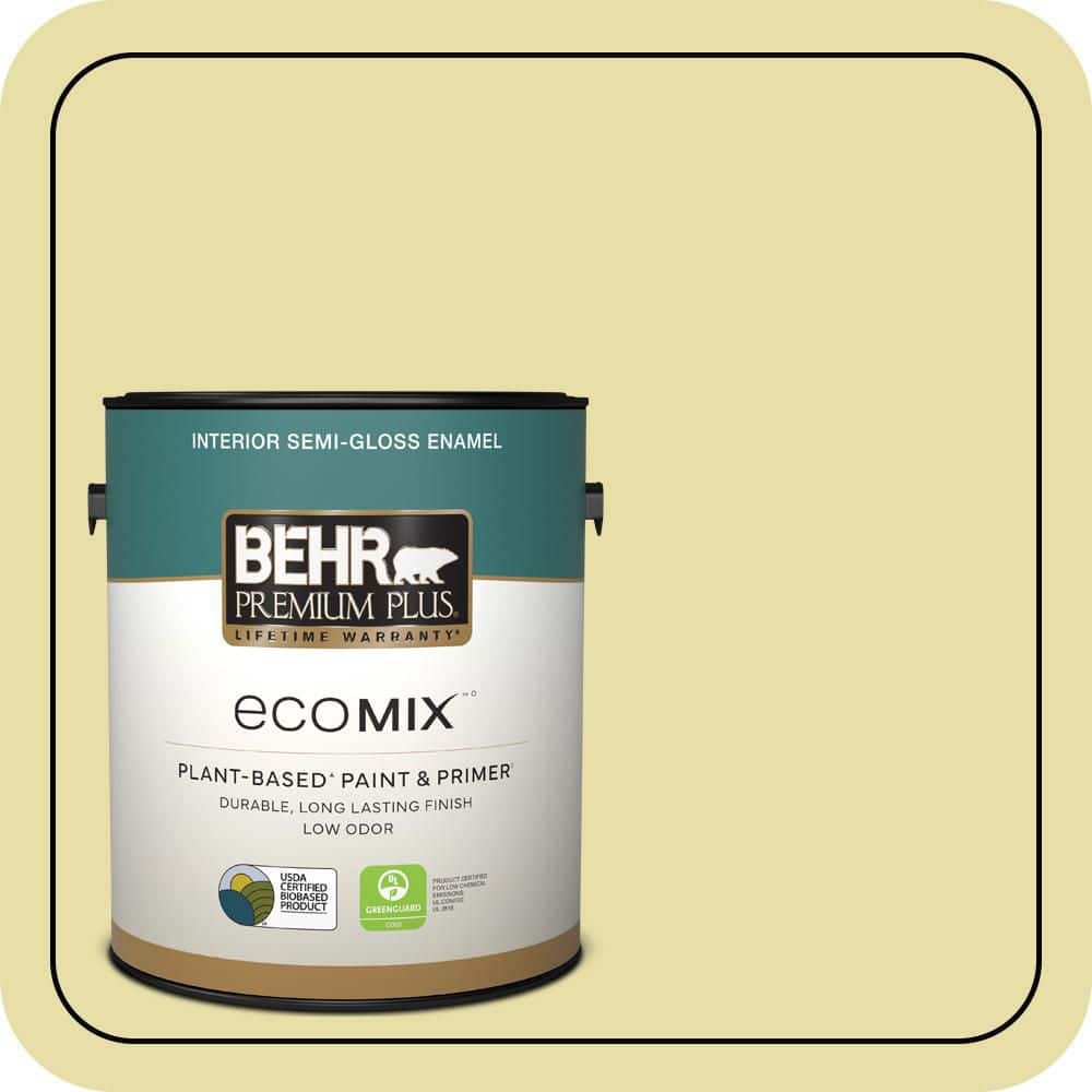 1 gal. #P350-3 Green Charm Semi-Gloss Enamel EcoMix Plant-Based Interior Paint & Primer price history on PriceWatchPro