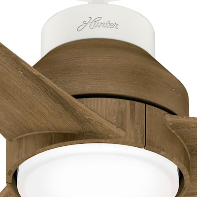Lakemont 60 in. Integrated LED Indoor/Outdoor Matte White Ceiling Fan with Light Kit and Remote