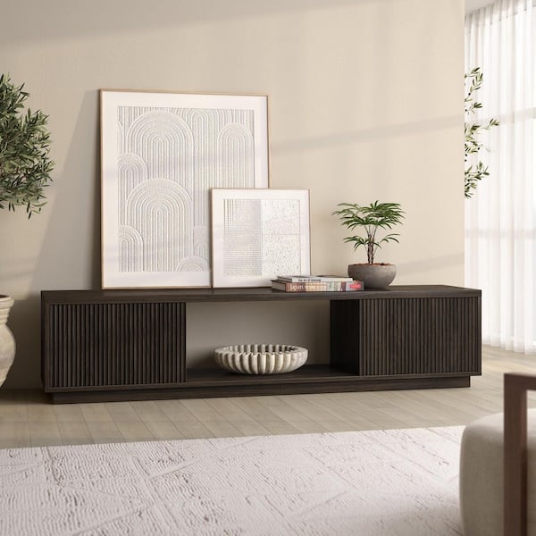 Meyer&Cross Dorian 69.63 in. Alder Brown TV Stand Fits TV's Up to