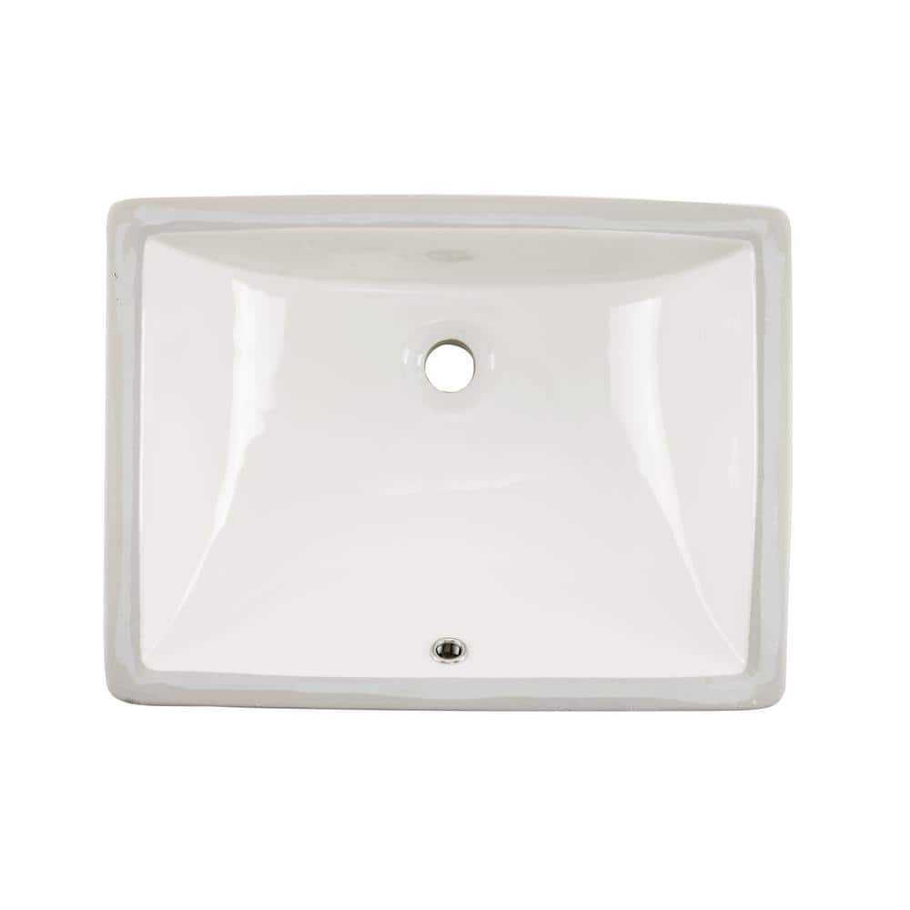 Cahaba 18 In X 13 In Glazed Porcelain Bathroom Sink In Biscuit