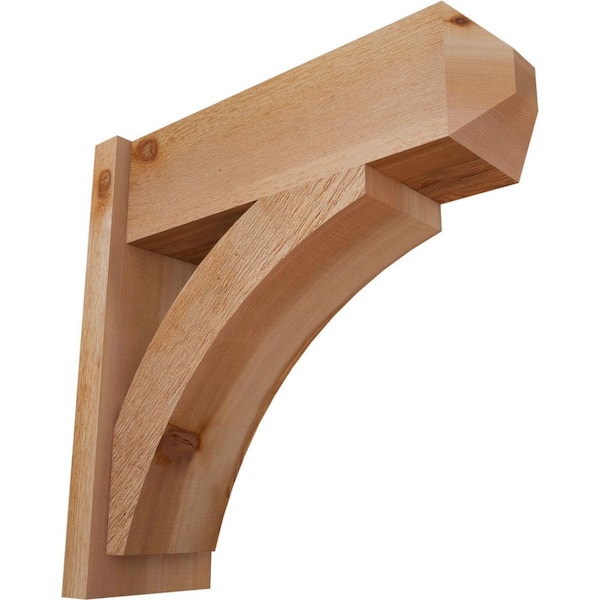 8 in. x 24 in. x 24 in. Thorton Craftsman Rough Sawn Western Red Cedar Outlooker