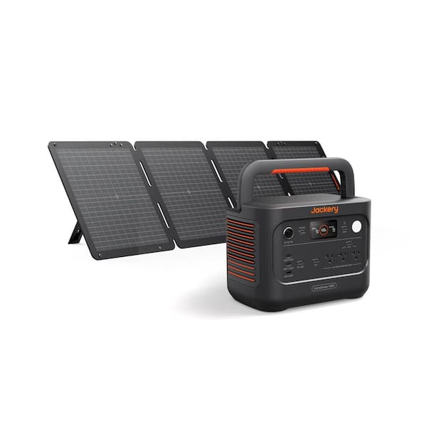 1500W/3000W Push Button Start Solar Generator HomePower 1000 v2 with 1pcs 100W air Solar Panel