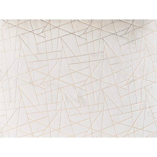 Amazing Rugs Lily Luxury Geometric Abstract Gilded White 2 ft. x 3 ft. Area Rug