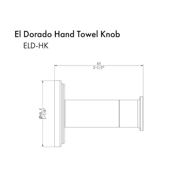 ZLINE El Dorado Towel Hook in Polish Gold