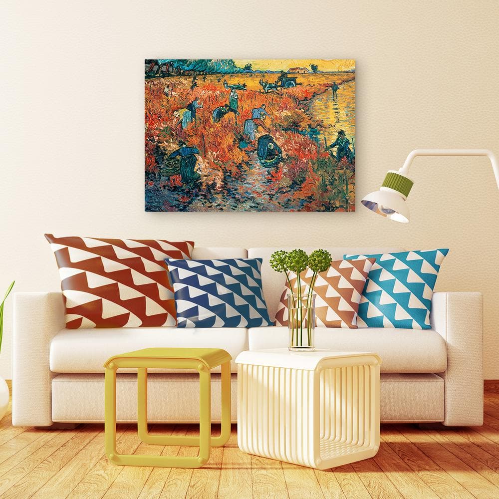 Vincent Van Gogh Red Vineyards at Arles Canvas Art