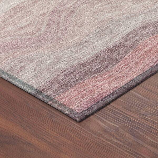 Chantille Machine Washable Indoor/Outdoor Abstract ACN2397 Salmon 2 ft. x 7 ft. Runner Rug