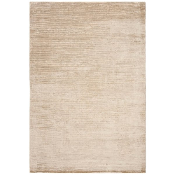 Mirage 6 ft. x 9 ft. Beige Solid Color Area Rug