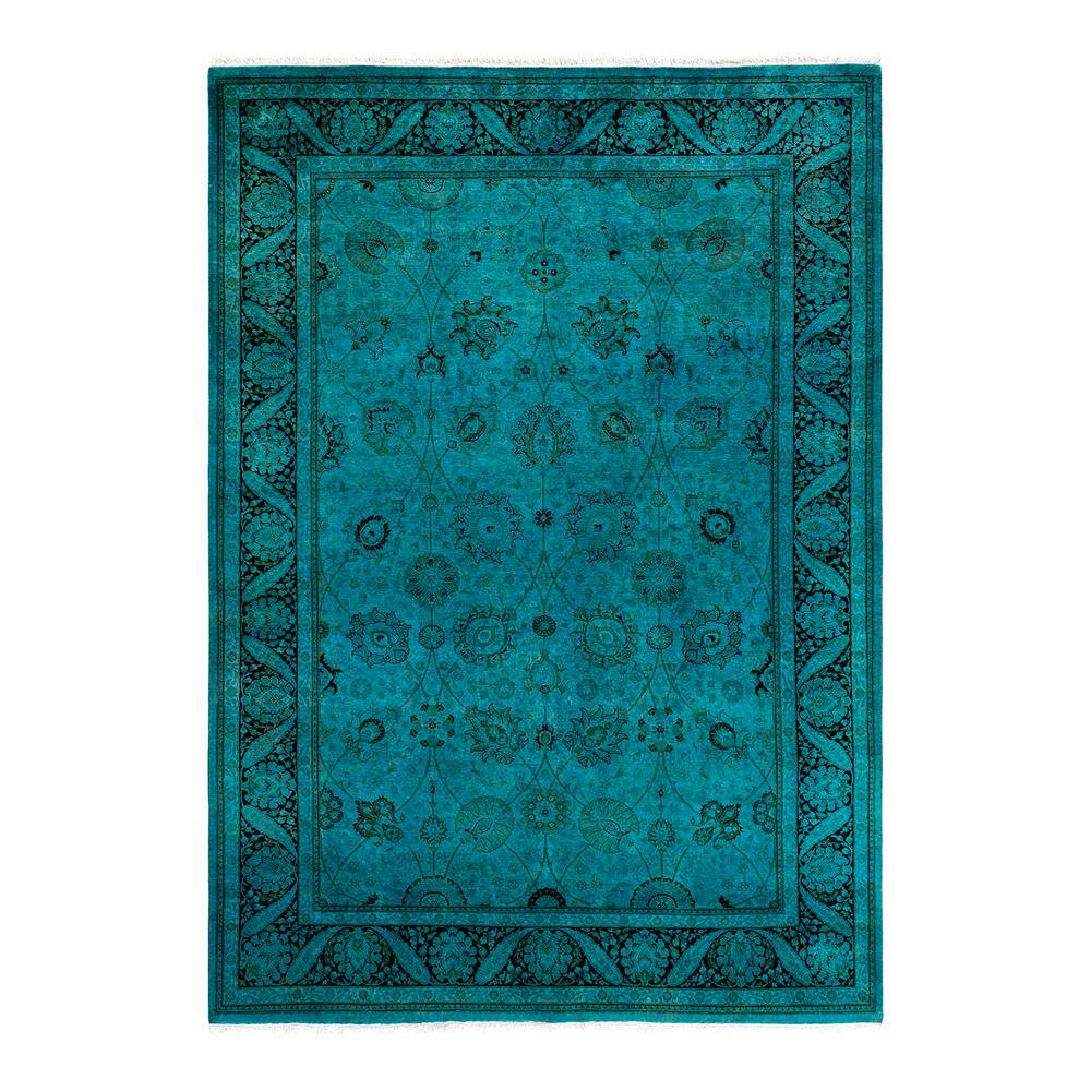 Fine Vibrance Blue 6 ft. x 9 ft. Solid Wool Indoor Area Rug price history on PriceWatchPro