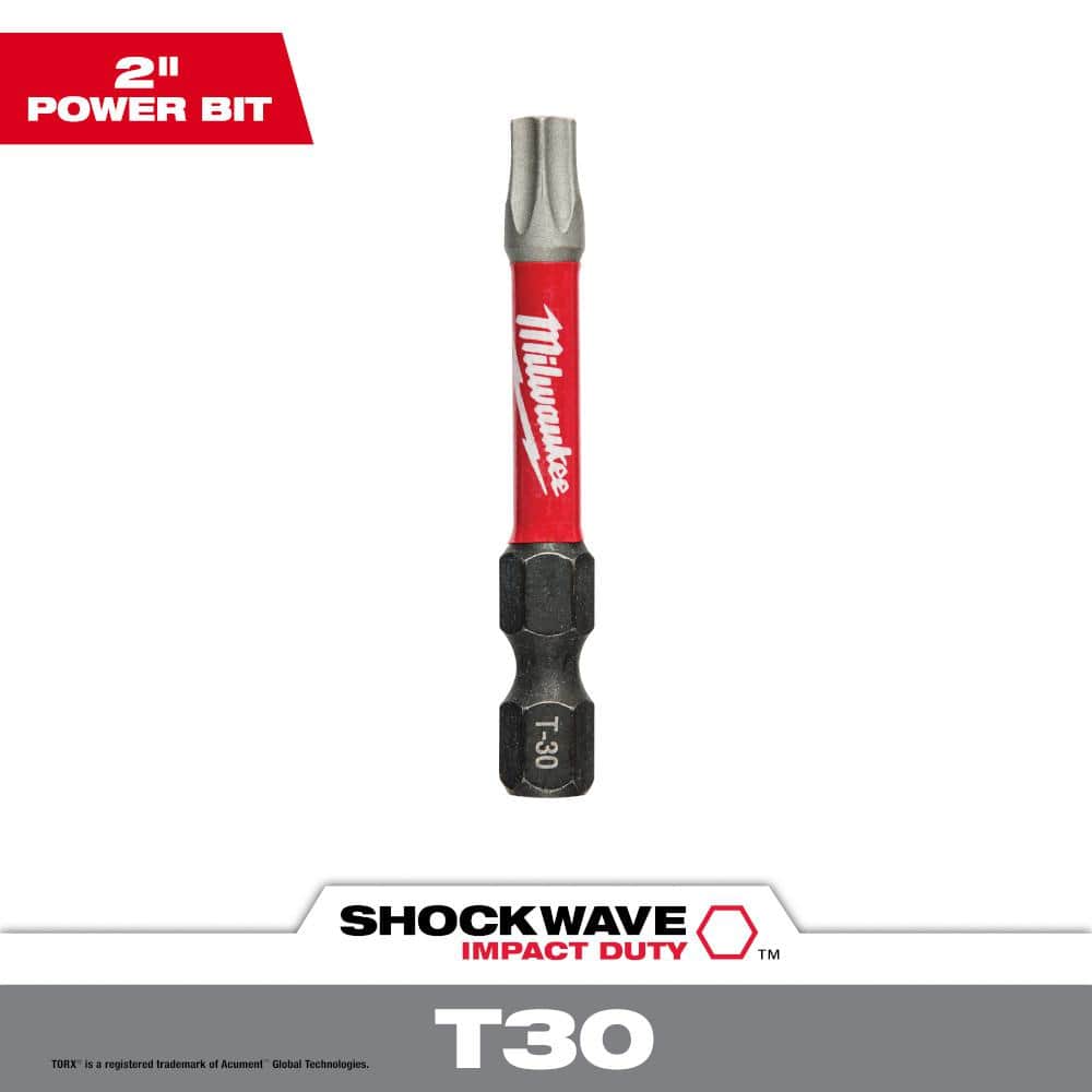 Milwaukee Tool 48-32-4487 Torx Shockwave Power Bit, 2
