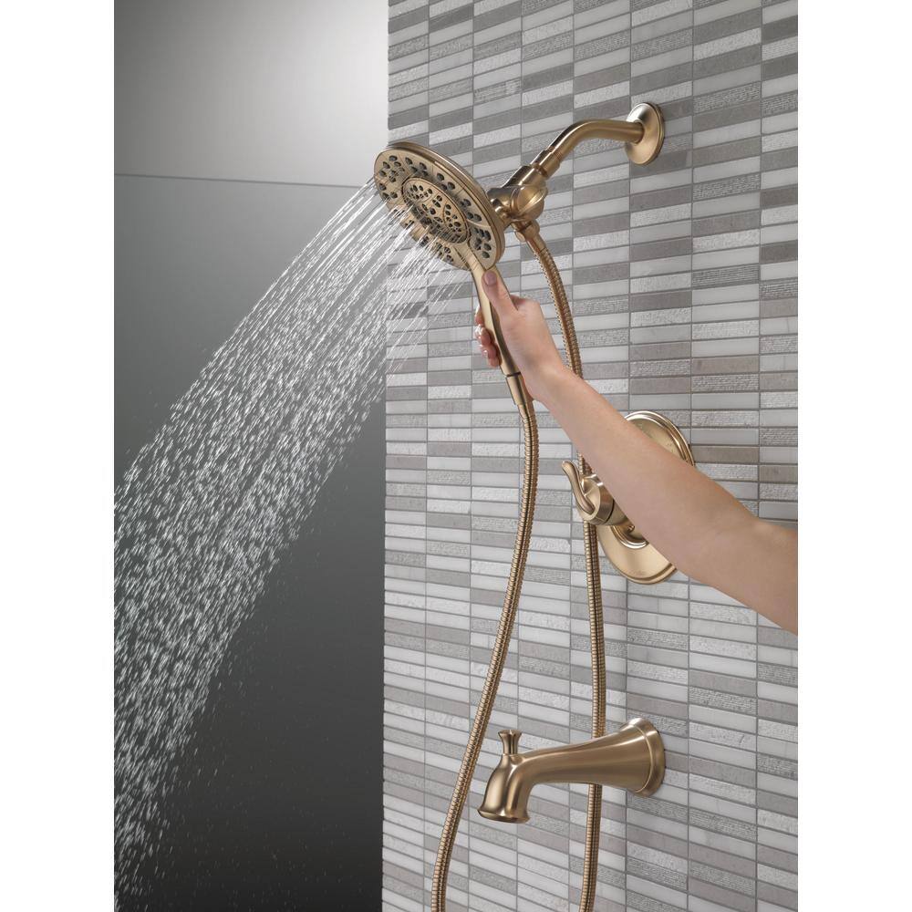 Champagne Bronze Dual-Function Tub and Shower Faucet Set