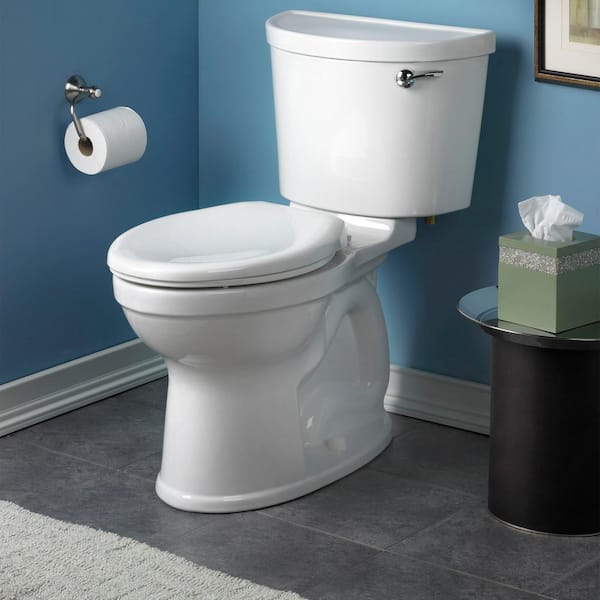 Champion Pro 2-Piece 1.28 GPF Single Flush Elongated Toilet in White, Seat Not Included