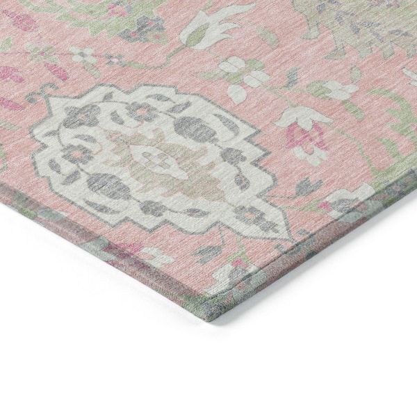 Chantille Machine Washable Indoor/Outdoor Abstract ACN1026 Pink 8 ft. x 10 ft. Area Rug